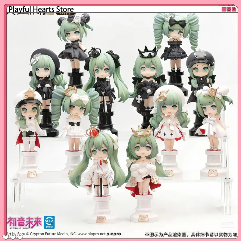 Фото Коллекционная фигурка Hatsune Miku Chess Series: Милая аниме-фигурка, модная игрушка-кукла, настольное украшение, таинственная коробка, подарки для коллекционеров №1
