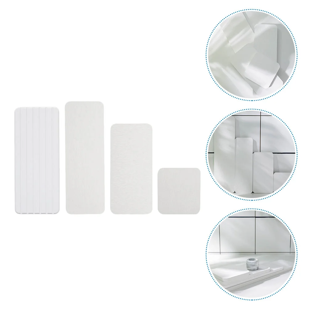 

4 Pcs Bath Mat Coffee Tray Heat Insulation Pad Diatomite Mud Coasters Mug Pads Travel Quick-drying Cushion Resistant
