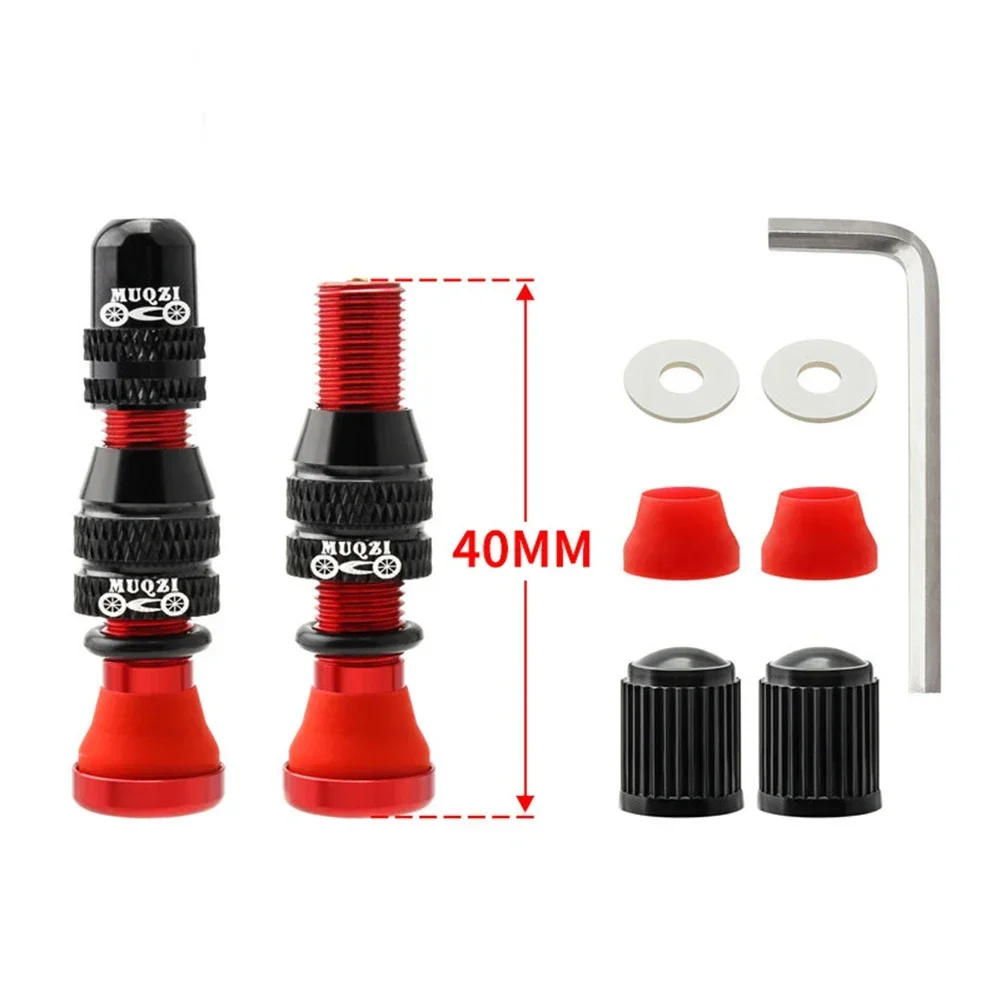 Бескамерный клапан для велосипеда 2 шт. 40 мм трубка обода колеса клапаны AV-Schrader