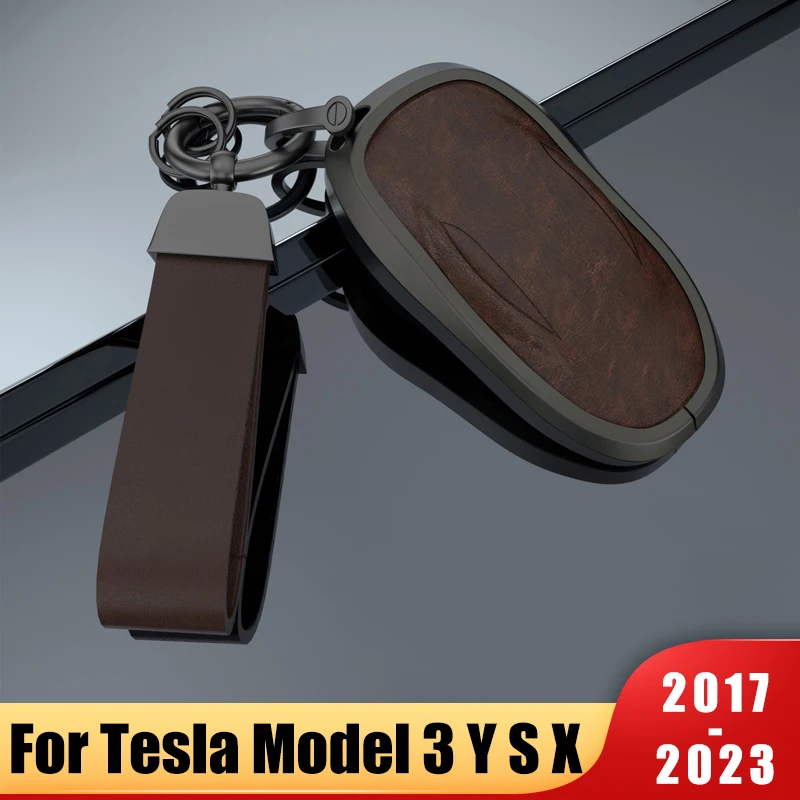 

Aluminum alloy Car Smart Key Cover Case Fob for Tesla Model 3 Model Y Model X Model S Key Shell Bag Holder Protector Accessories