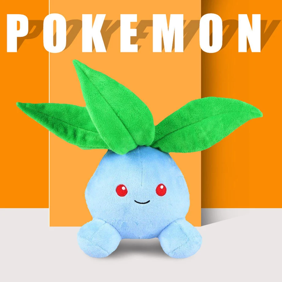 

TAKARA TOMY Pokemon Kawaii Oddish Plush Toy High Quality Soft Stuffed Game Figure Oddish Plushie Doll for Kids Fans Birthdy Gift