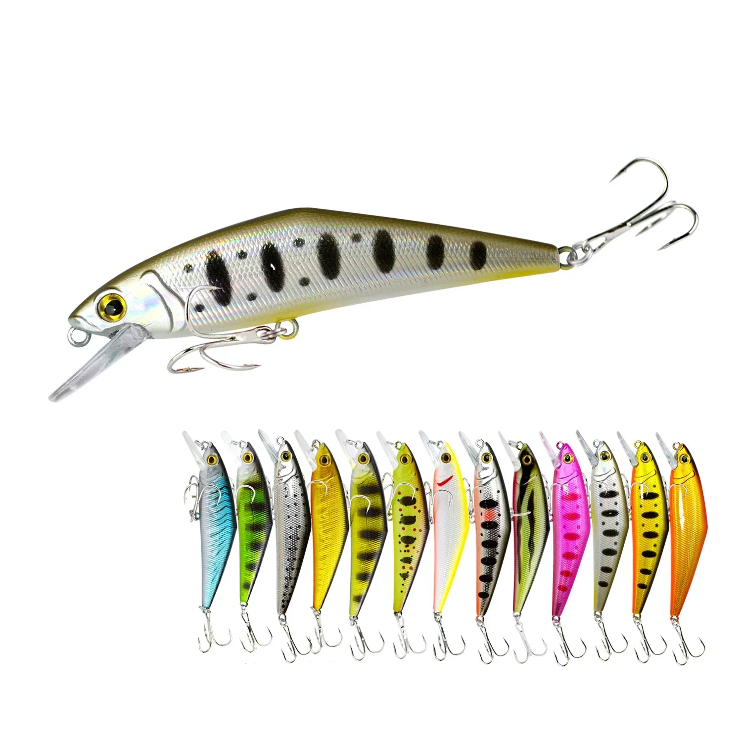 Жесткая приманка Afishlure Minnow 85 мм 15 г приманки для ловли форели тонущие крючки Trebke