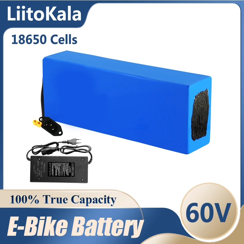 

LiitoKala E-bike battery 60V 40Ah 30ah 20ah 25ah 15ah 12ah li-ion battery pack bike conversion kit bafang High power protection