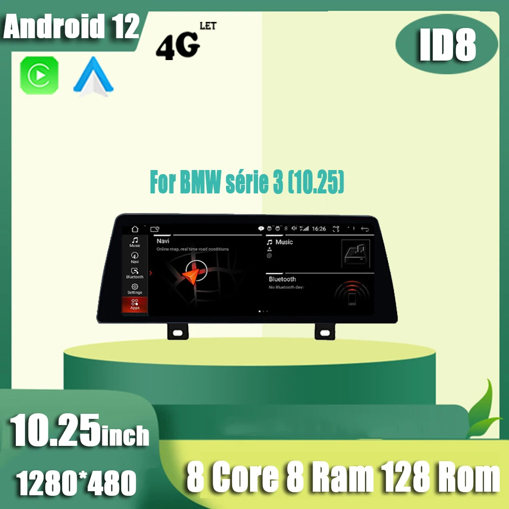

Автомобильный мультимедийный плеер, автомагнитола на Android 12, с GPS, видеоплеером, для BMW Series 3 (10,25), Wi-Fi, 10,25"