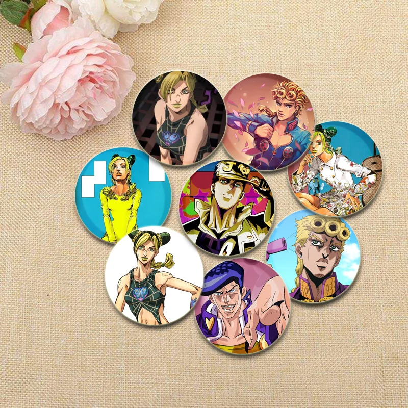 Булавка с HD принтом Jojos Bizarre Adventure значок аниме Jojo Jolyne Cujoh Johnny JoestarHigashikata JosukeJodio Joestar