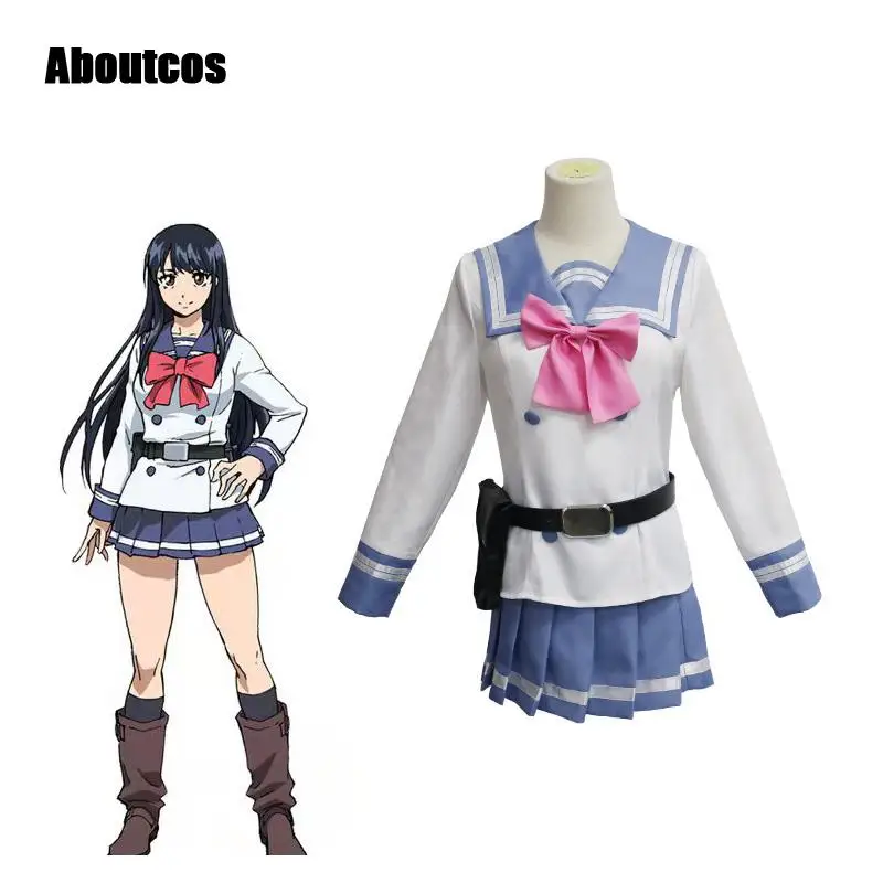 

Aboutcos Yuri Honjou Косплей Костюм Аниме высокой посадки вторжение Косплей Костюм Tenkuu Shinpan женская форма Хэллоуин полный комплект