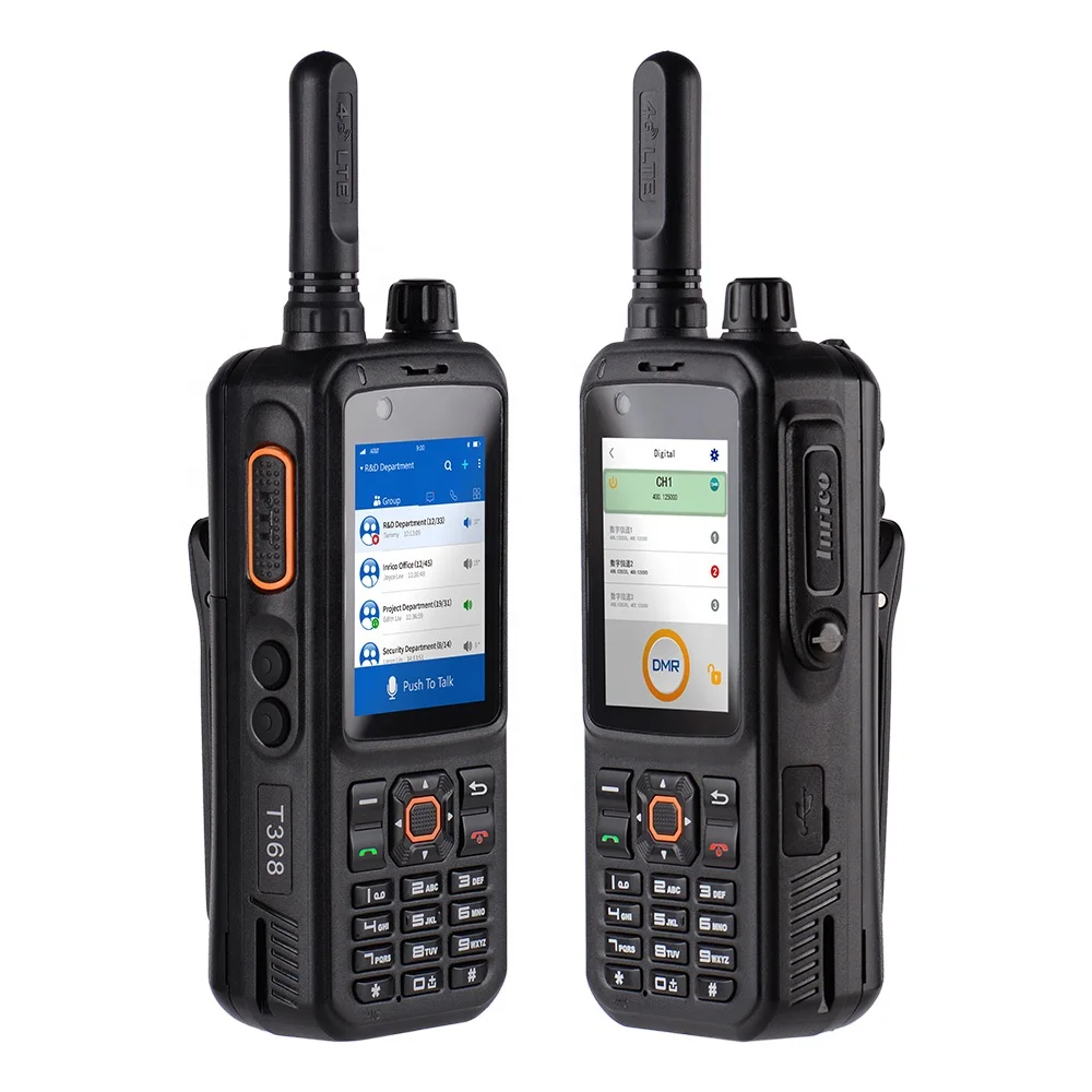 Фото Inrico T368 4G LTE Беспроводная портативная рация-смартфон, водонепроницаемая, ручная, для связи №4