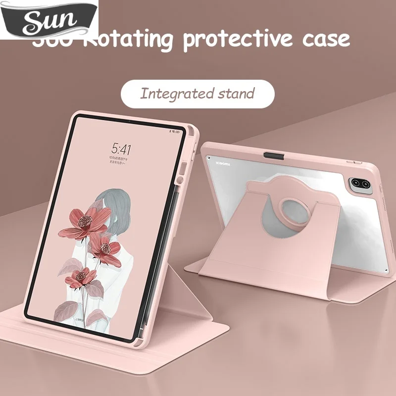 

Акриловый чехол с поворотом на 360 ° для Samsung Galaxy Tab S7 S8 11 S8 Plus S7 Plus S7 FE 12,4 A8 10,5 2021 S6 Lite, чехол-подставка для планшета