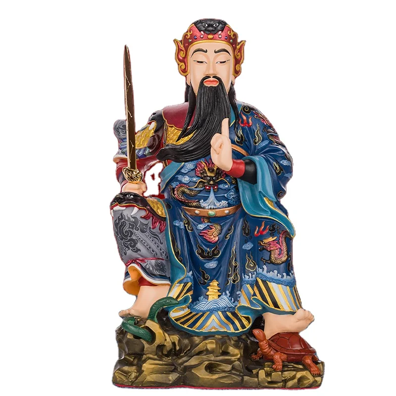 

Pure copper painted 52cm god home statue of Xuantian