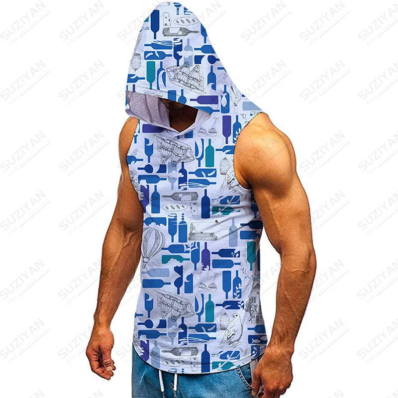 

England Quality Plants Male T Shirts Sleeveless Sweatshirt Wrestling Singlet Fashion Beautiful Patterns Top Fashion