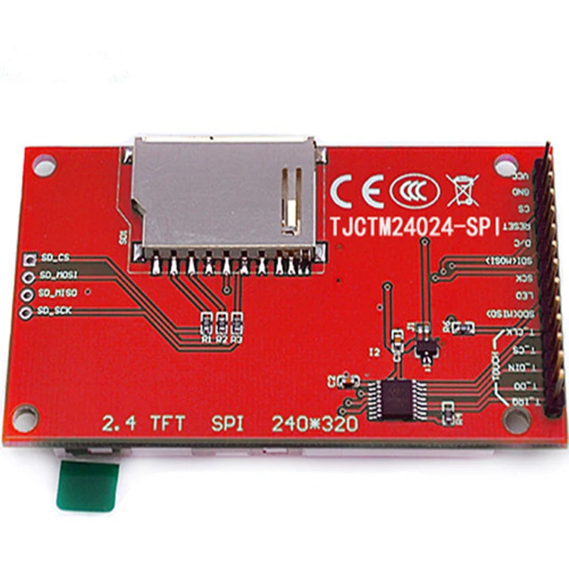 1 шт. модуль последовательного порта 2 4 дюйма 240x320 SPI TFT LCD с сенсорным адаптером 3 В