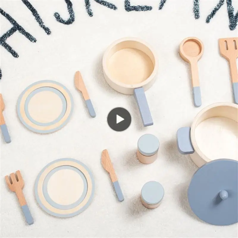 

Simulation Toy Puzzle Wooden No Glitch Early Education No Deformation Smooth Kitchen Hands-on Ability. Infant Mellow Sturdy