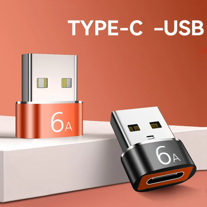 

6A USB C Female to USB Male OTG Connector OTG Adapter Type C to USB3.0 Converter Support Charging Data Transfer