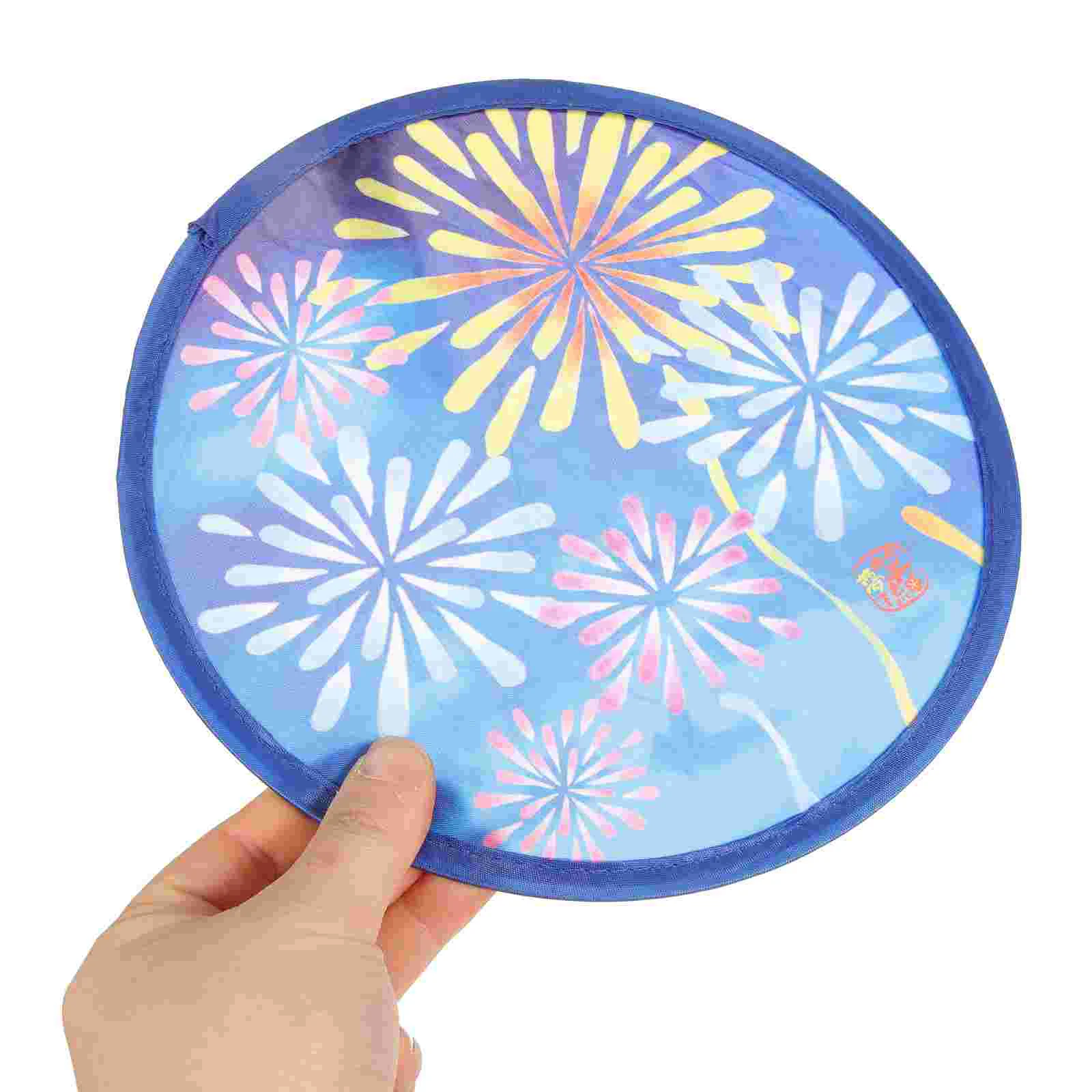 

4 Pcs China Folding Fans Retro Hand Round Dancing Paper Kids Circular Polyester Performance Woman