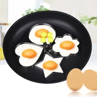 nonstick stainless steel fried egg mold with handle round pancake mold fried egg shaper pancake mold omelette mold cooking tool