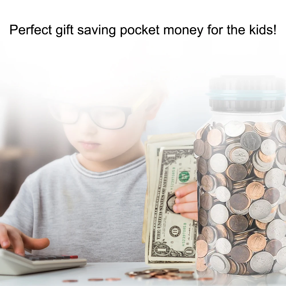 Цифровой счетчик с ЖК-дисплеем для долларов США электронный денег копилка монет