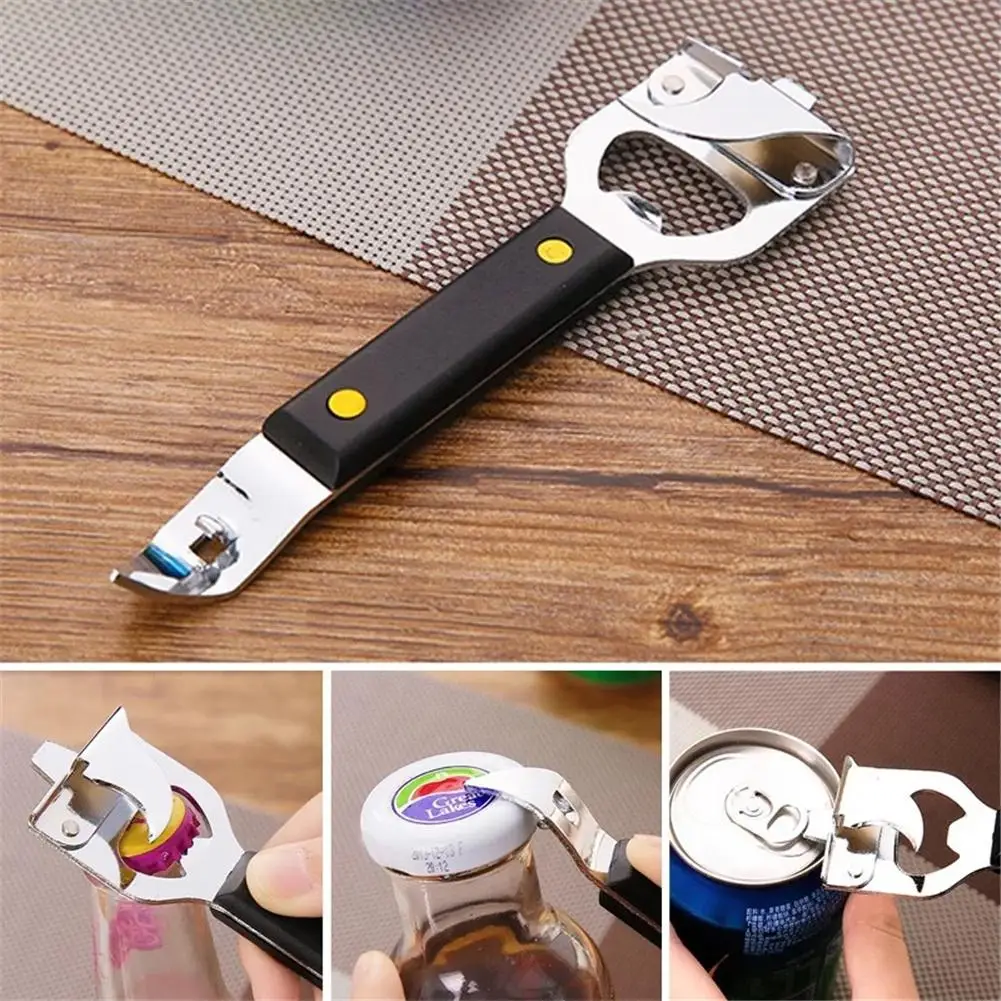 

Household Beer Bottle Opener Multifunctional Creative Stainless Steel Cans Beverage Bottle Opener Mini Can Opener Dropshipping