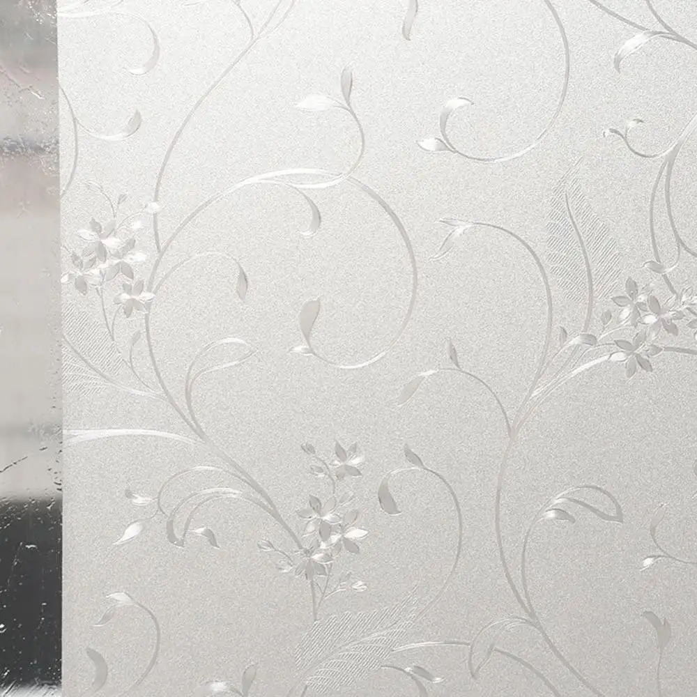 

Matte Window Privacy Film Wheat Flower Frosted Window Glass Film No Glue Door Window Covering for Office and Home Decoration