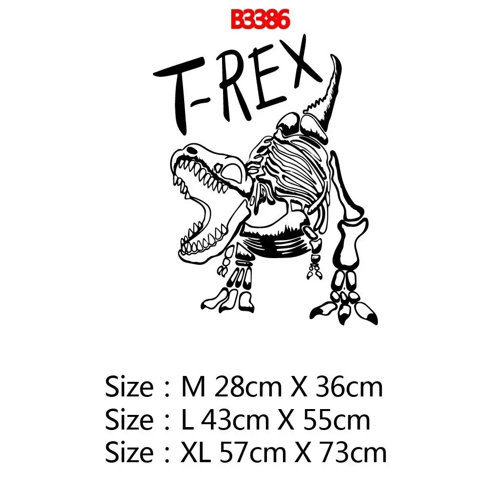 Съемные художественные виниловые наклейки на стену в мультяшном стиле T-rex для