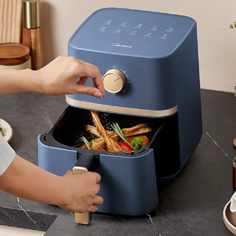 Midea Air Fryer Household Multi-function 4.2L Oven Smokeless Electric Fryer High-power Low-fat Fryer KZE401D8 220V