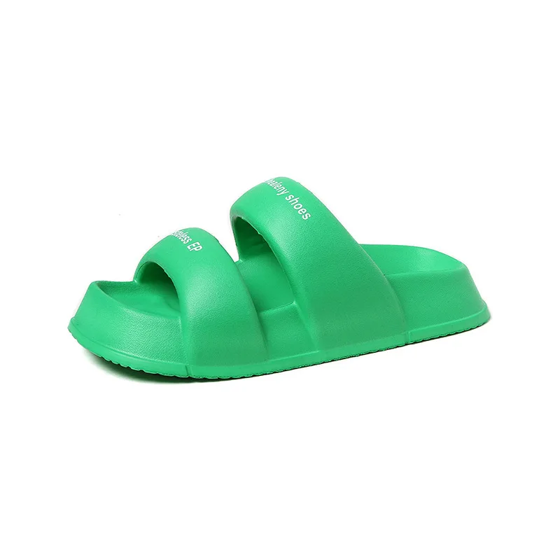 Summer EVA slippers female European and American ins tide thick soles double soft soles lovers beach sandals