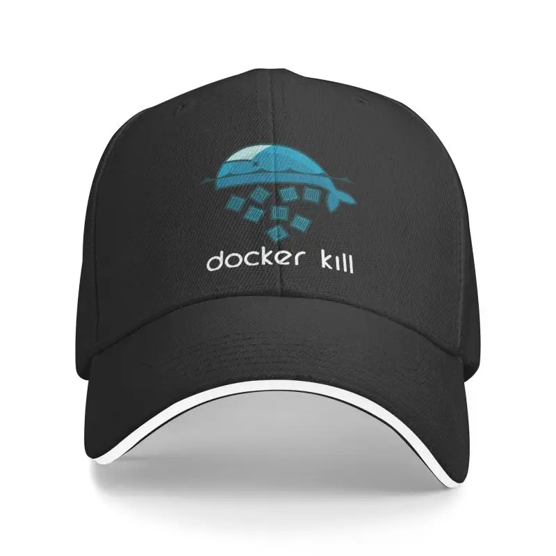 

Бейсболка Docker Kill для мужчин и женщин, Кепка с регулируемым кодеком, уличная