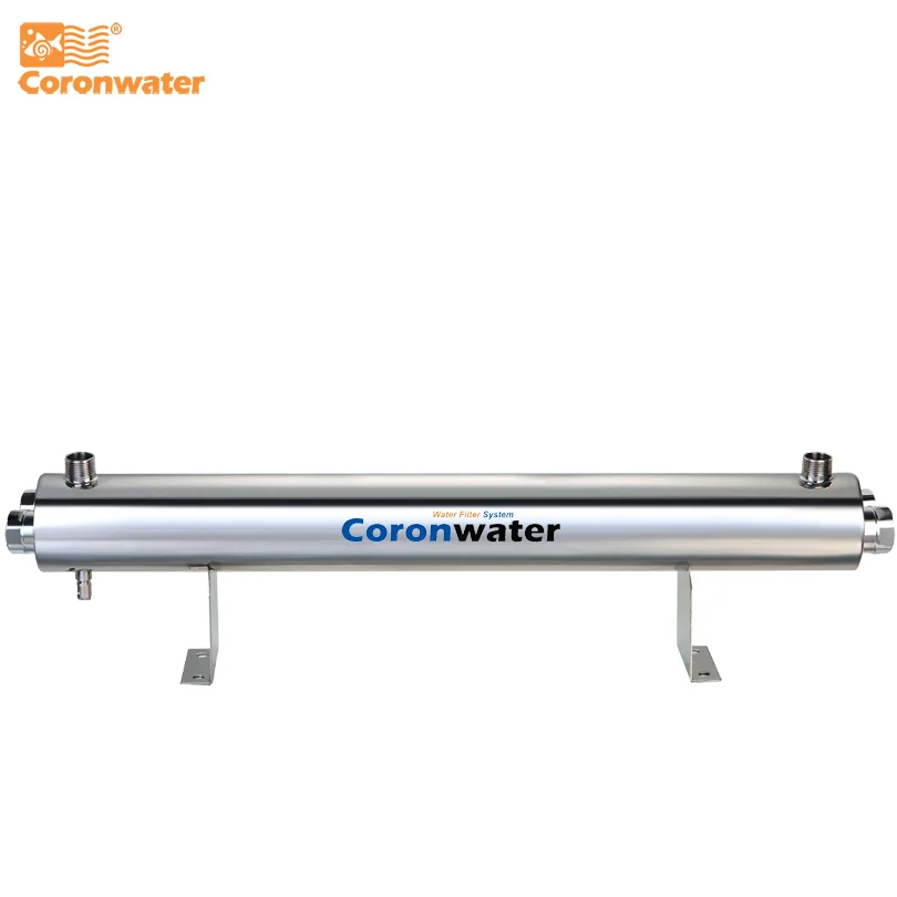 

SS304 УФ-стерилизатор для воды, 24 галлонов в минуту, 110 Вт, коммерческая УФ-система дезинфекции