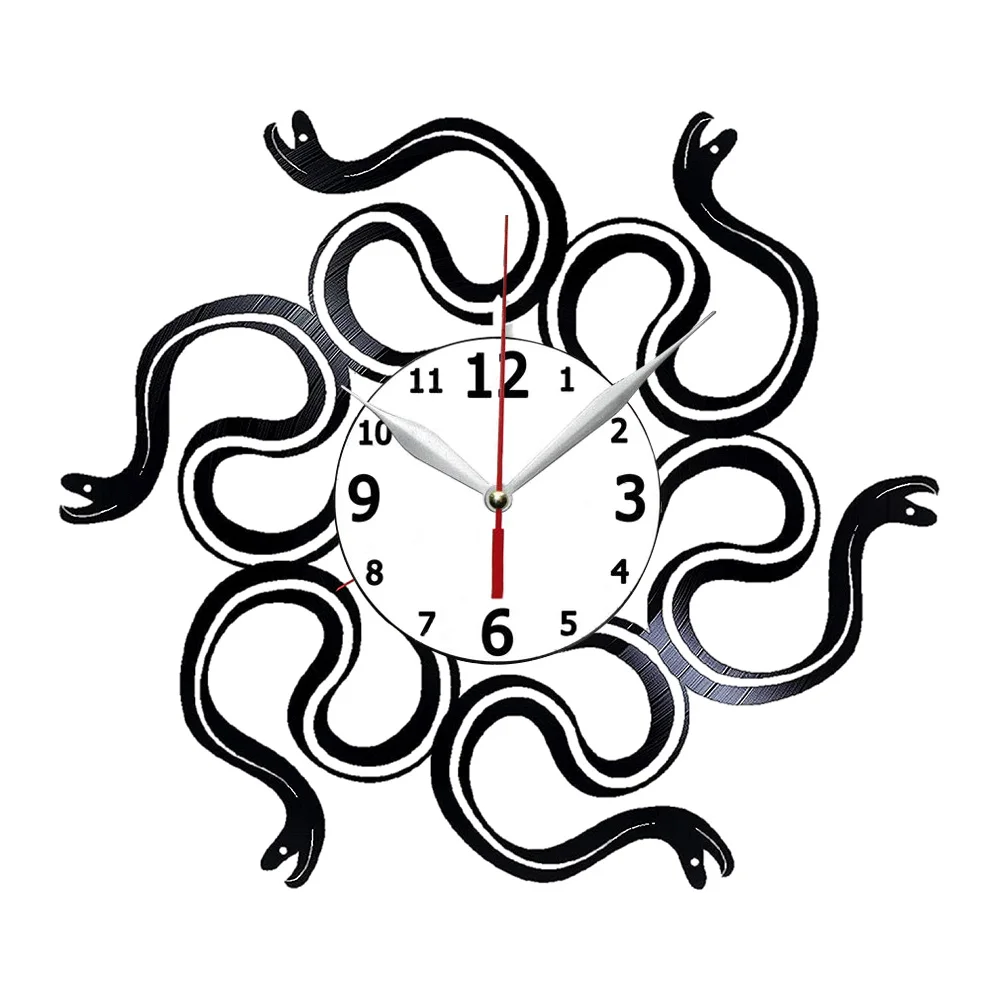 Snakes Record Clock, Cobra Snake Wall Decor, King Cobra Handmade Home Decor, Snake Vinyl Wall Clock,Gifts for friend