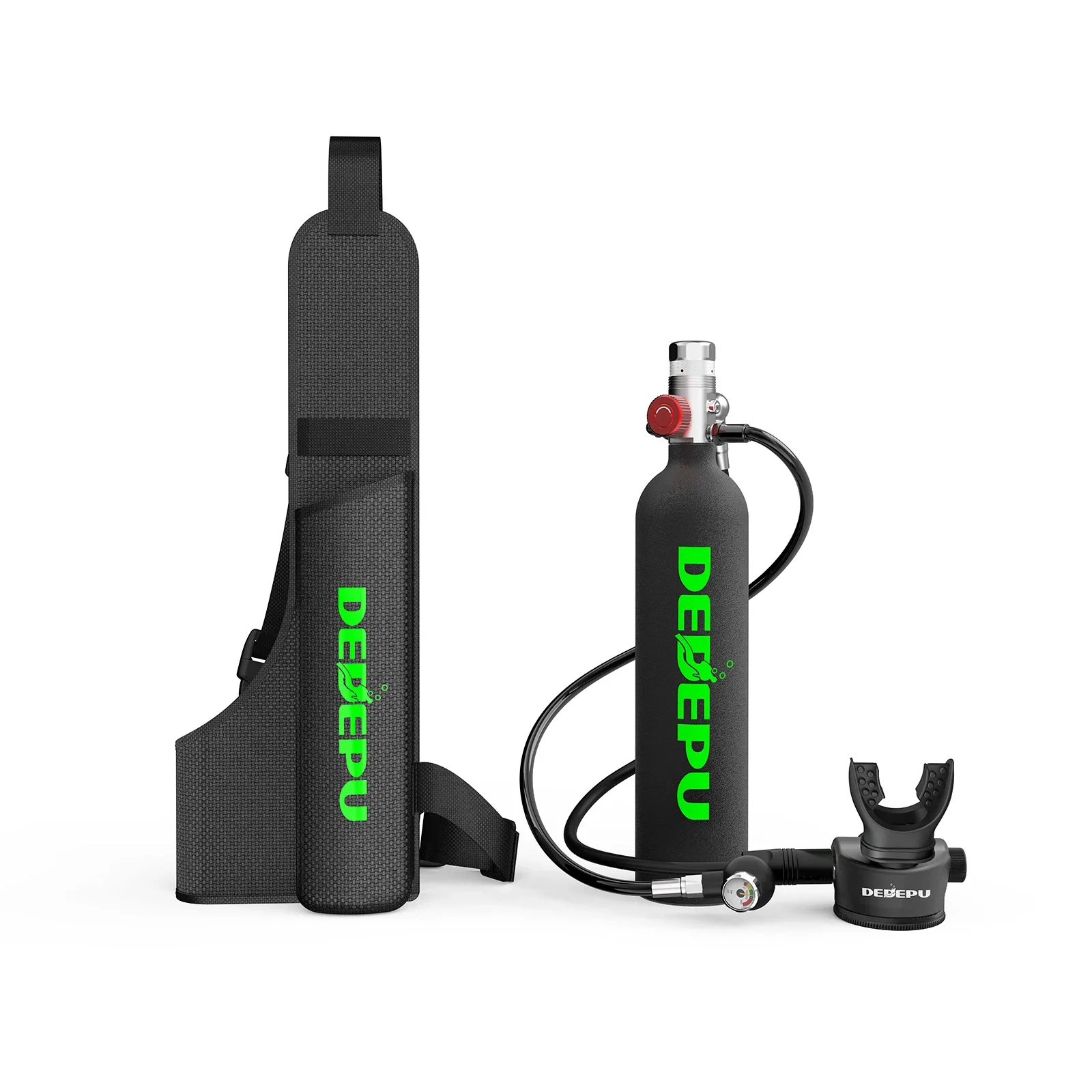 Dedepu 1л Полный комплект подводного плавания Rebreather Маленький бак для дайвинга