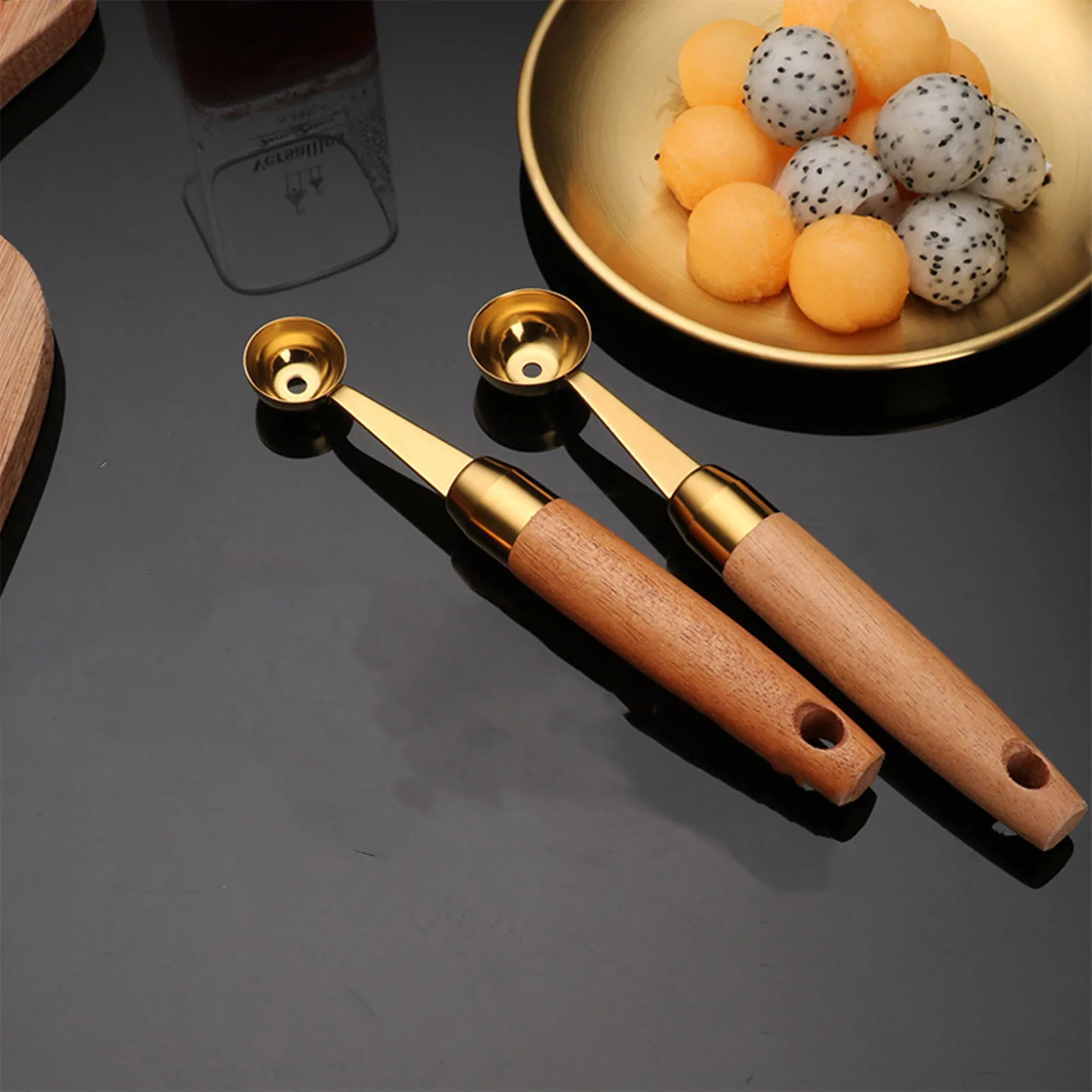 Ложка для арбуза совок печенья дыни фруктов мороженого с отверстием |