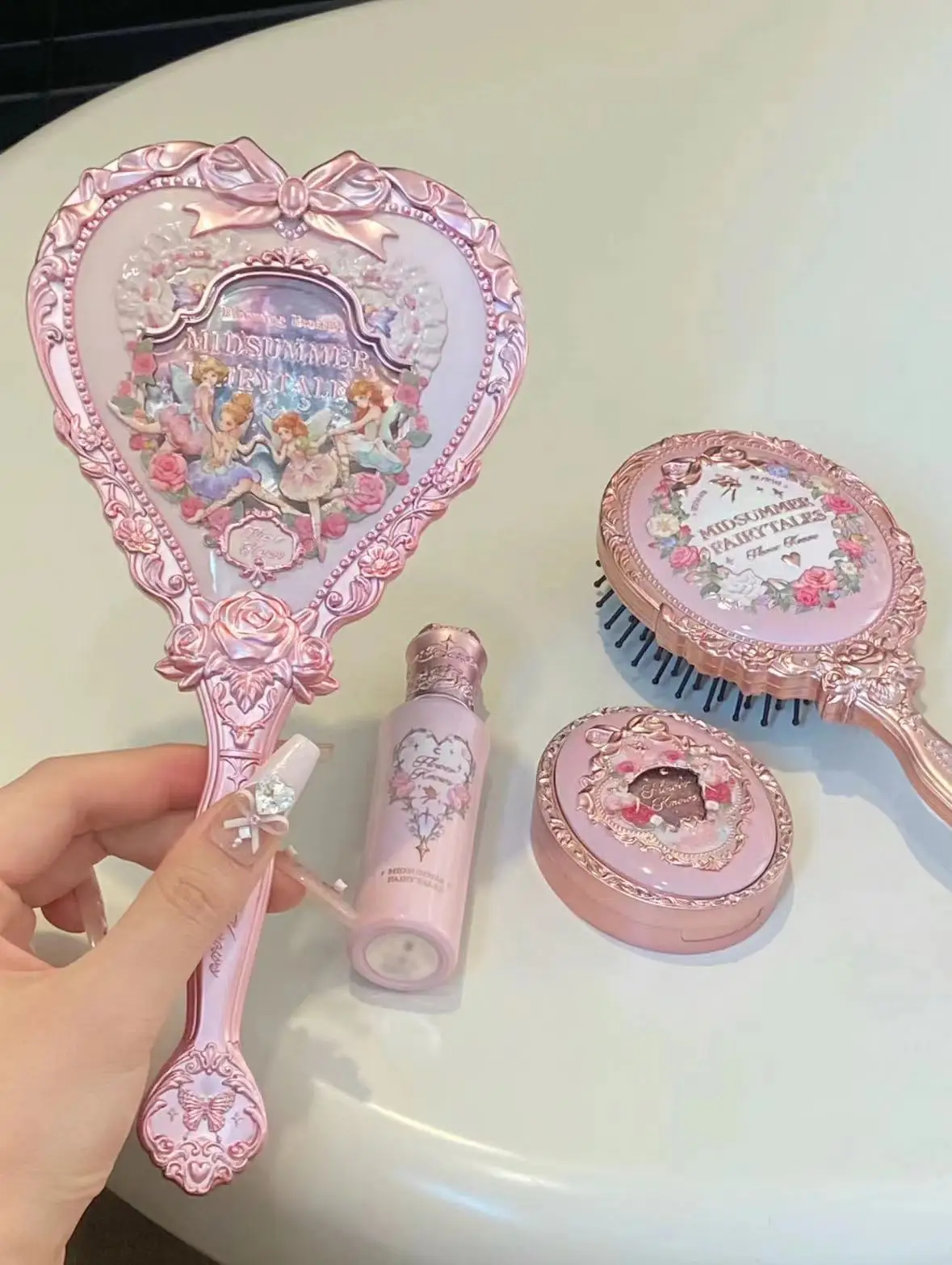 Портативный зеркальный макияж с воздушной подушкой