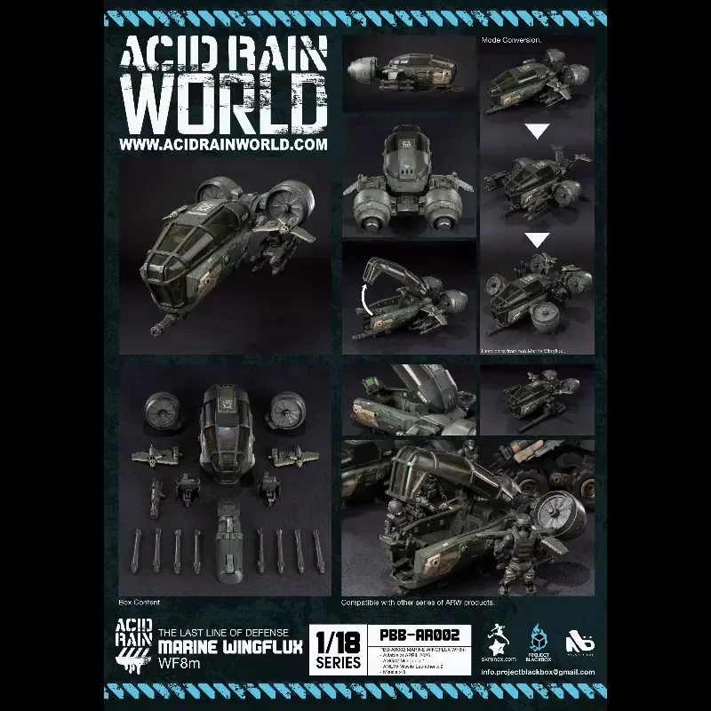 Фото Предзаказ: Новая модель Acid Rain War PBB-AR002 Sea-Land Wing Stream 003 — амфибийный десантный катер, масштаб 1/18, подвижная коллекционная модель №3