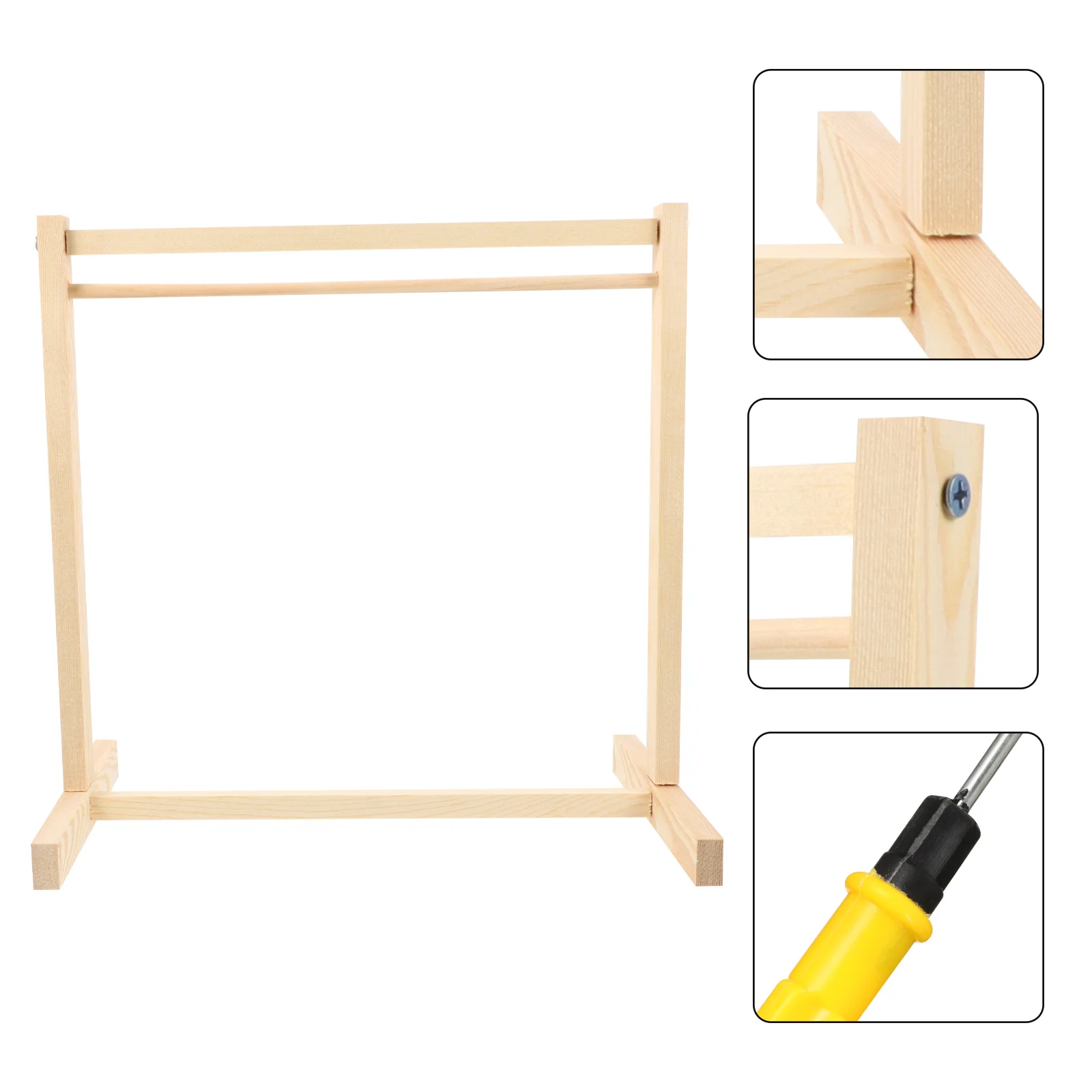 

Wooden Clothes Racks Garment Organizer Hangers Shelf Furniture Accessories for BJD Handbags Clothes Mininature 30X30 5cm