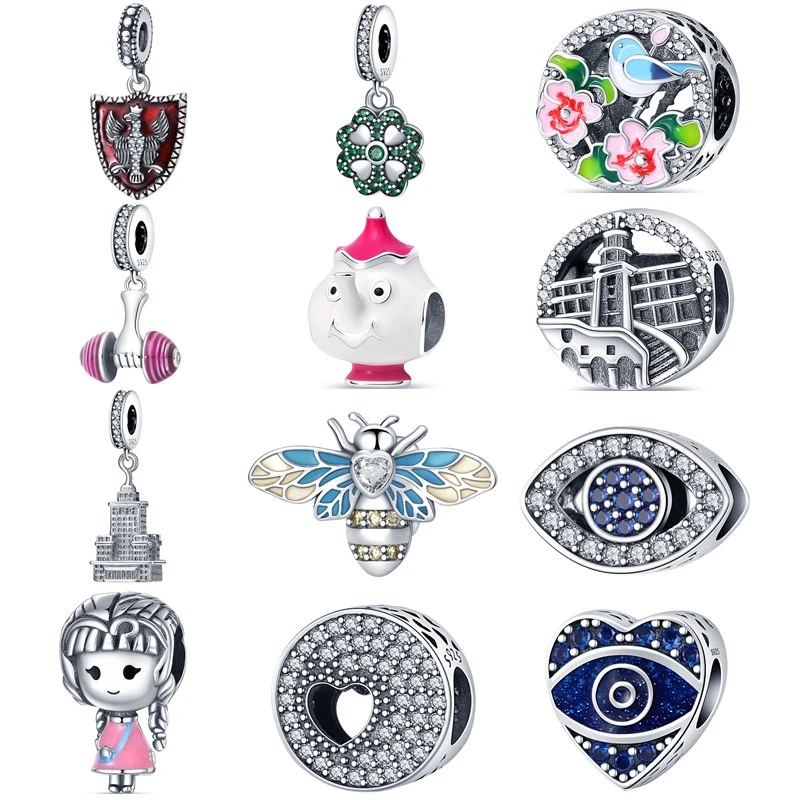 

Бусины-шармы «Дружба» из серебра 100% пробы для браслетов Pandora