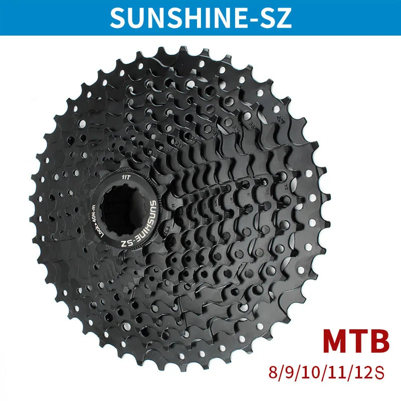 

Велосипедная кассета SUNSHINE для горного велосипеда K7 8/9/10/11/12 скоростей для SHIMANO HG, характеристики конструкции для SHIMANO SRAM Black