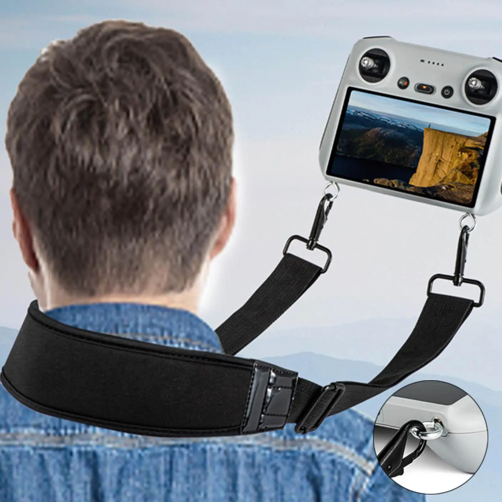 

Регулируемый ремешок на шею, подвесные ремни, удобный ремешок для беспилотного летательного аппарата с дистанционным управлением для DJI Mini ...