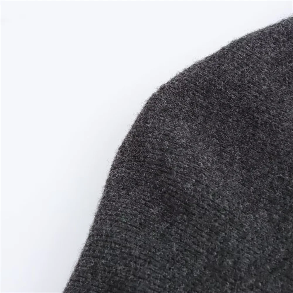 PB&ampZA женская облегающая вязаная куртка с круглым вырезом и длинными рукавами