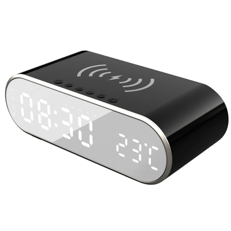 

Digital Alarm Clocks With Wireless Charging, USB Charger Alarm Clock, Clocks For Bedroom, Bedside, Office