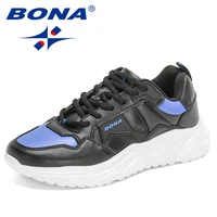 bona 2022 new designers luxury brand classics casual shoes women popular sneakers lace up shoes ladies chunky platform footwear