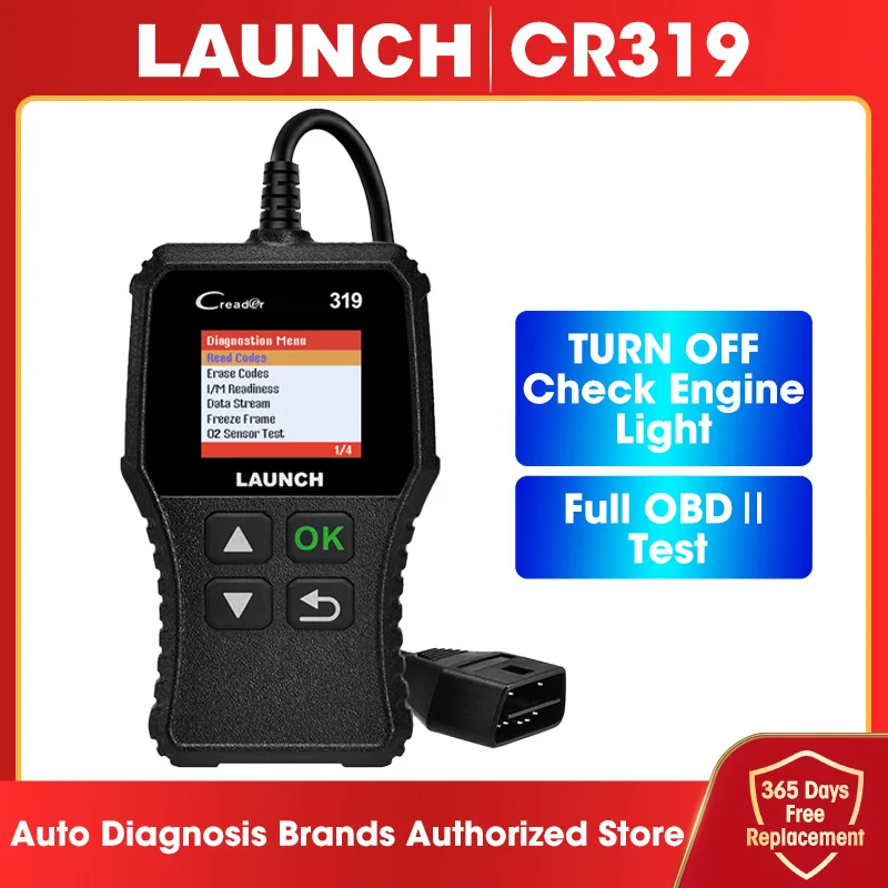 Launch Creader319 CR319 OBD2 Scanner Car Code Reader Automotive Tools Diagnostic Auto Check Engine Fault Code Read CR319