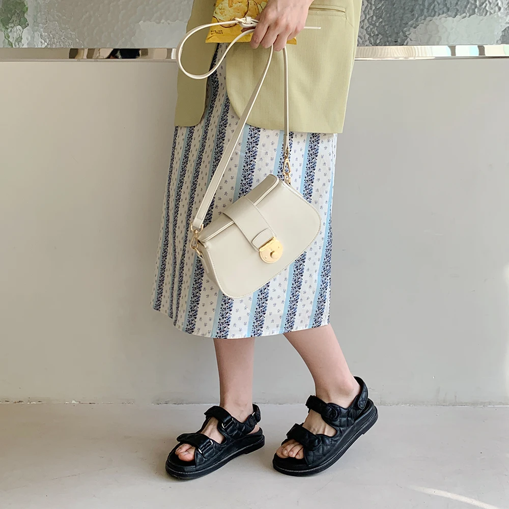 

Milk Brick All-Match Retro Crossbody Bags for Ladies 2022 New Saddle Bag Women's High Street Shoulder Messenger Bag Female