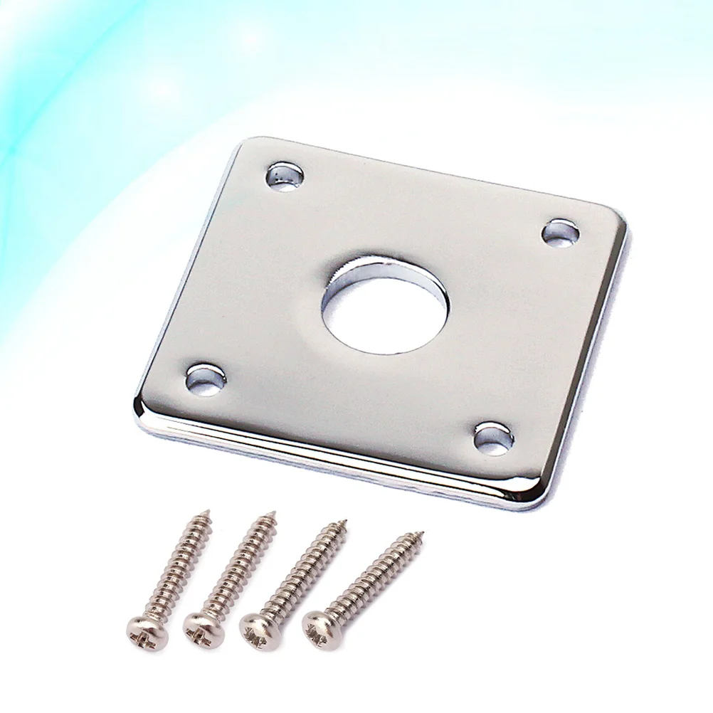 

Sqaure Style Guitar Jack Plate Pickup Output Input Jack Socket With 2 Screws for Guitar