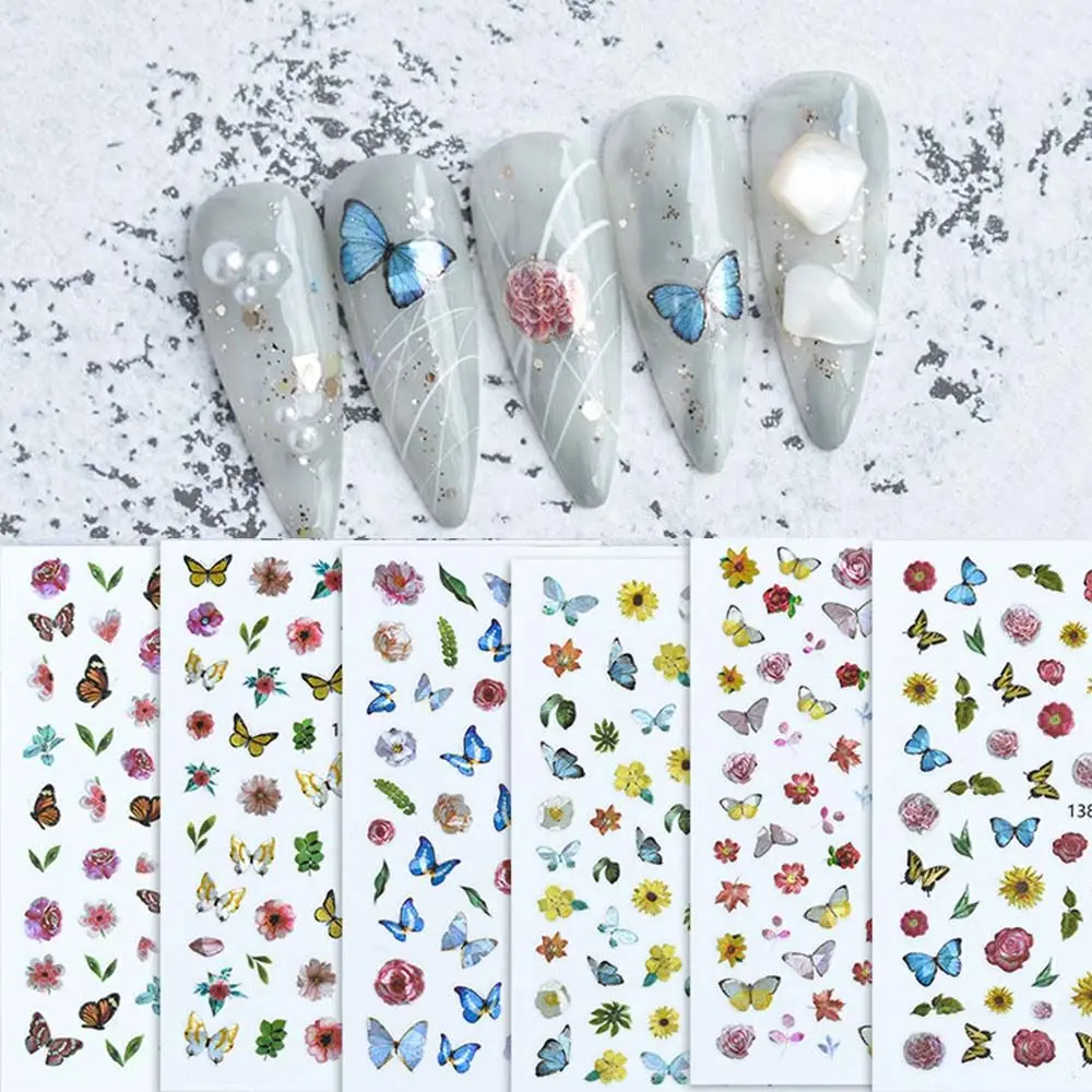 

Ультратонкая наклейка с листьями и цветами, наклейка для дизайна ногтей, аксессуары для маникюра, украшение для ногтей своими руками, 3D аппл...