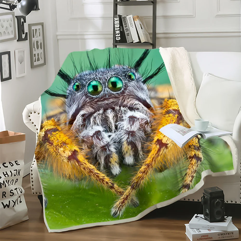 

CLOOCL Animals Insect Spider Blanket 3D Printed Double Blanket As A Gift for Children Aldult Hiking Picnic Blanket Drop Shipping