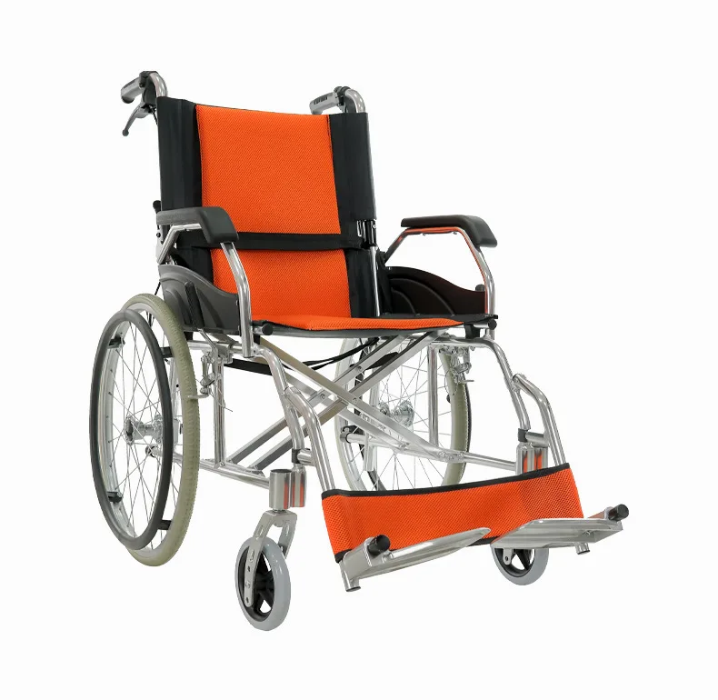 

Aluminum Alloy Folding Wheelchair Manual Wheelchair for the Elderly and Disabled