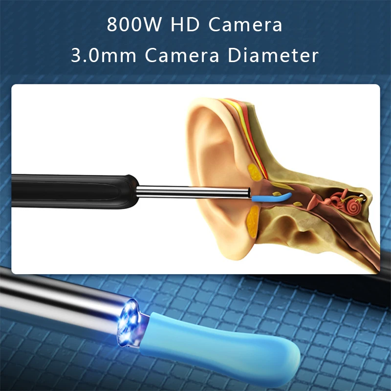 Инструмент для удаления ушной серы Средство Набор с 6-светодиодной подсветкой