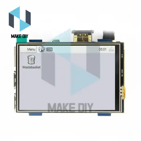 3,5 дюйма HDMI-совместимый 480x320 Raspberry Pi ЖК-дисплей Сенсорная панель для Raspberry Pi 4B/3B/3B +
