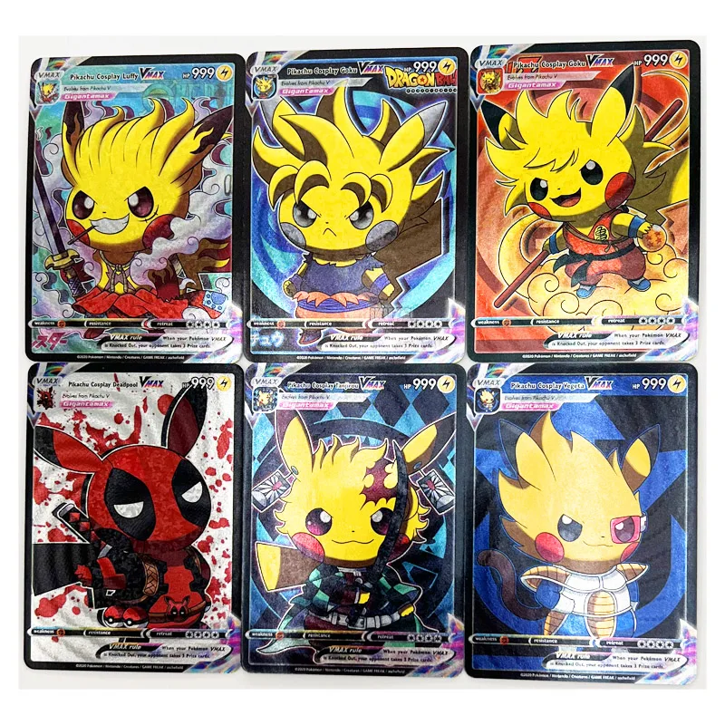 

54Pcs/set Ptcg Pokemon Anime Characters Pikachu Charizard Diy Homemade Flash Card Christmas Birthday Gift Collection Card