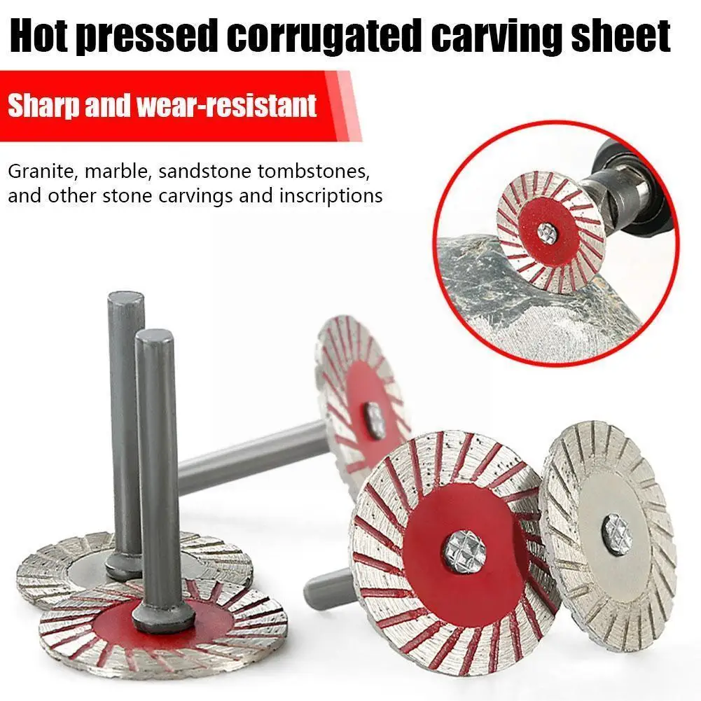 Hard-wearing Stone Carving 40mm Blades Blades Rotary Disk Power Blades Saw Wheels Mandrel Abrasive Circular Accessories Gri S4Z5