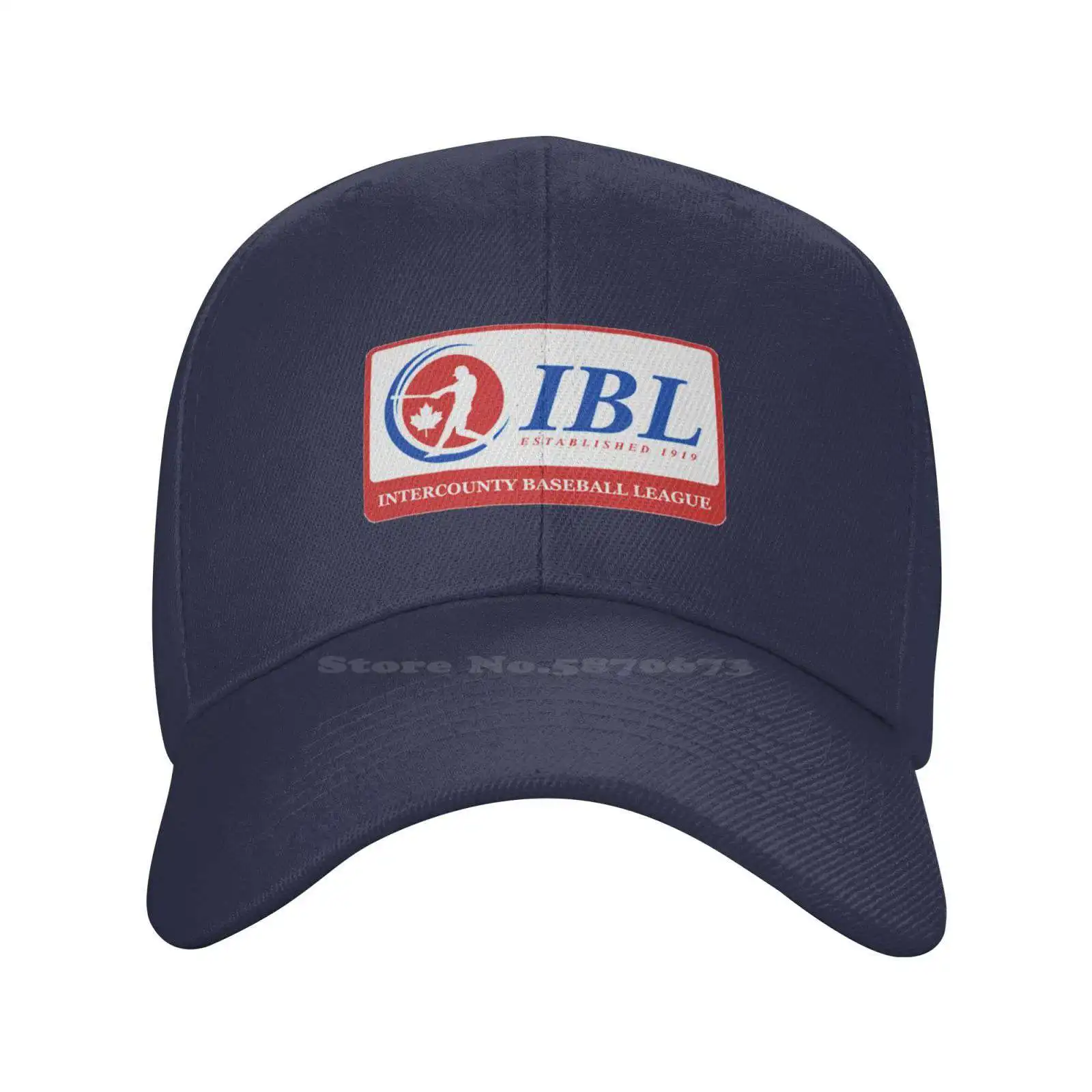 

Intercounty Baseball League logo Print Graphic Casual Denim cap Knitted hat Baseball cap